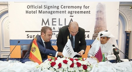 توقيع اتفاقية إدارة فندق ميليا الدوحة