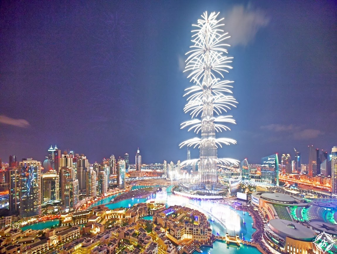 برج خليفة احتفالات رأس السنة دبي