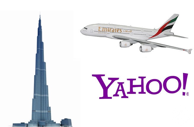 تعاون ثنائي بين طيران الإمارات وياهو لترويج دبي سياحياً