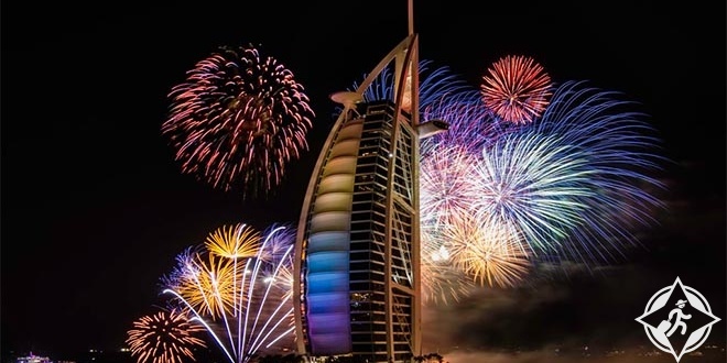 دبي تستقبل العام الجديد 2017