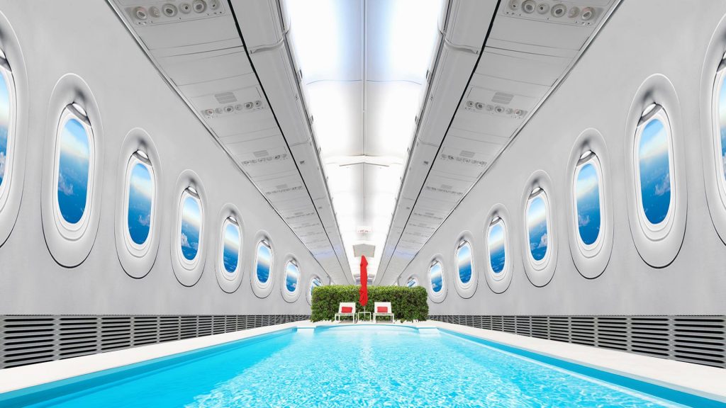 طيران الإمارات تعلن عن طائرة جديدة من ثلاث طوابق وبها حديقة وحمام سباحة